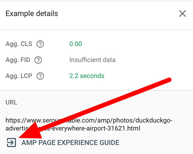 Google Search Сonsole добавил ссылку на Руководство по работе с AMP-страницами