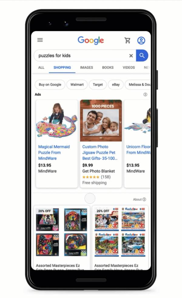 Ретейлеры получат возможность бесплатно размещаться в Google Shopping