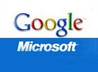 логотип Google и Microsoft