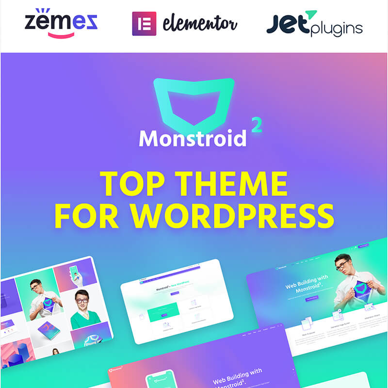 Monstroid2 – многоцелевой WordPress-шаблон