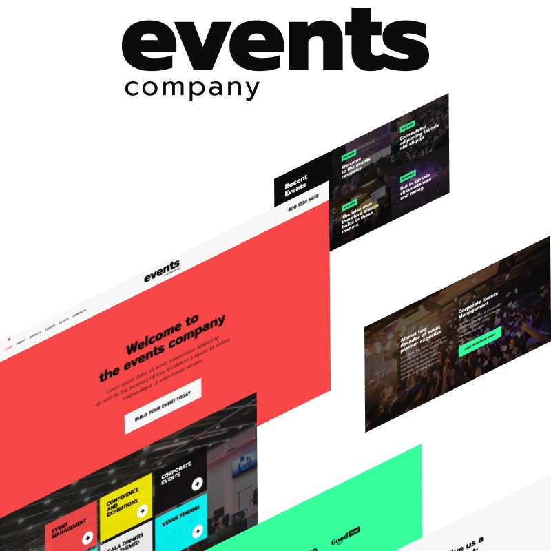 WordPress шаблон Events company
