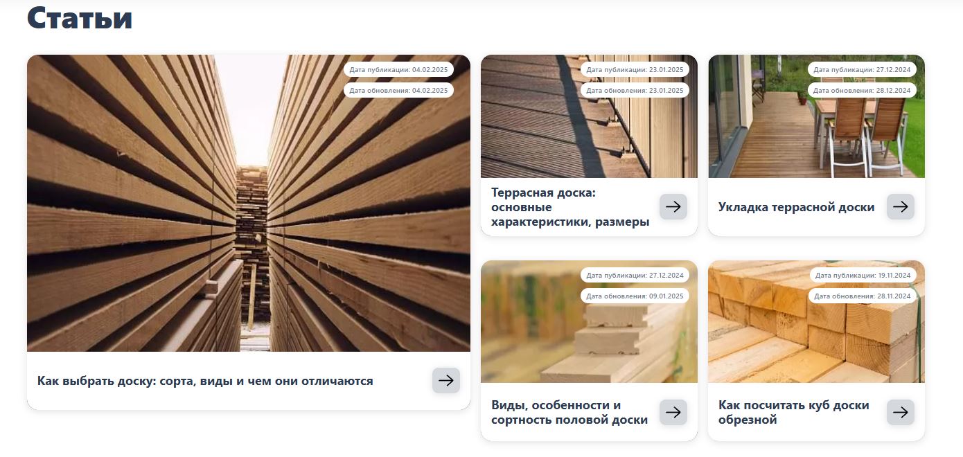 Статьи на сайте