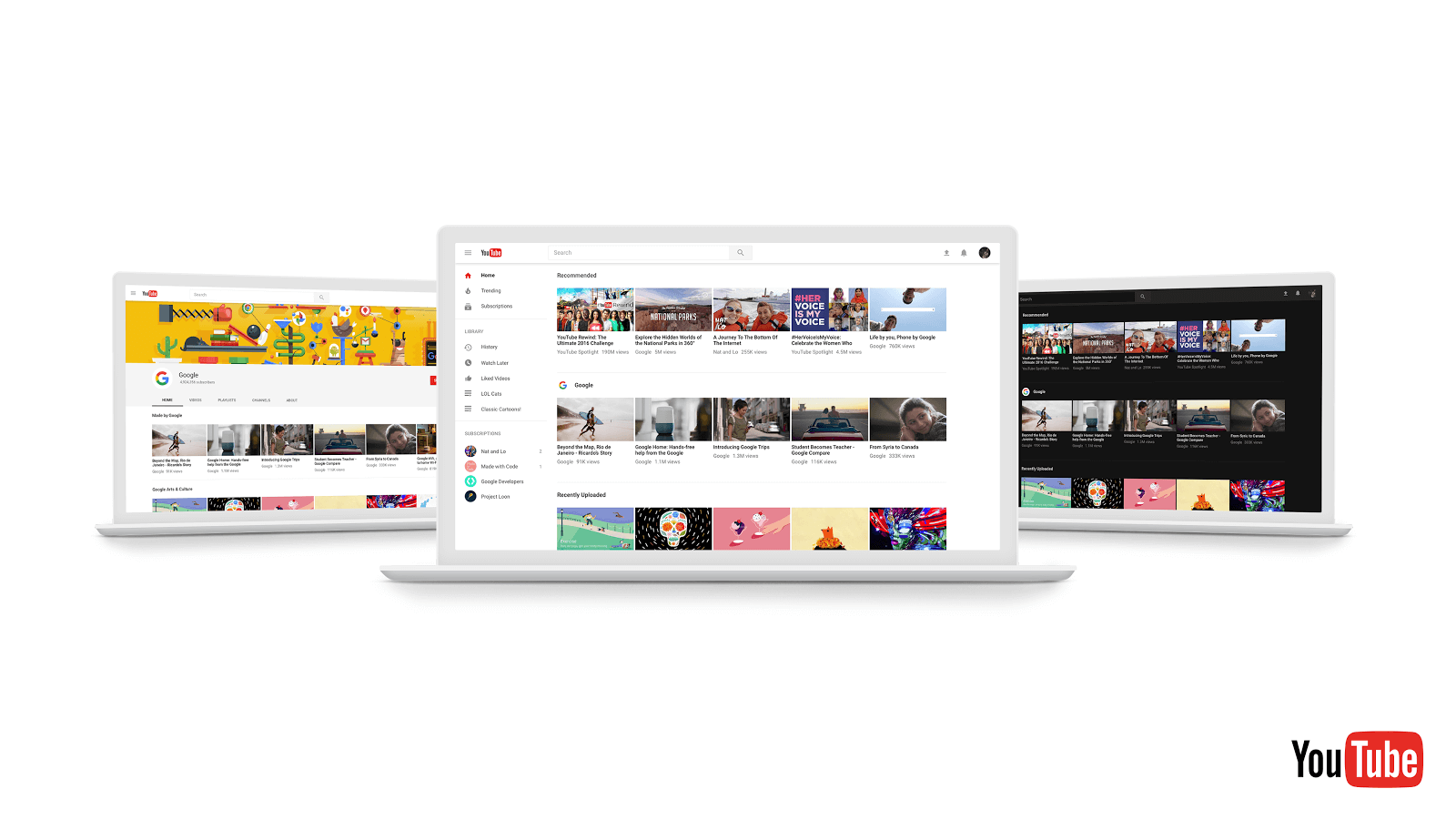 YouTube представил превью-версию нового дизайна своего сайта