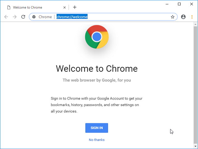 Макет нового дизайна Google Chrome