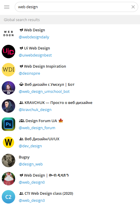 Каналы в Telegram Каналы в Telegram