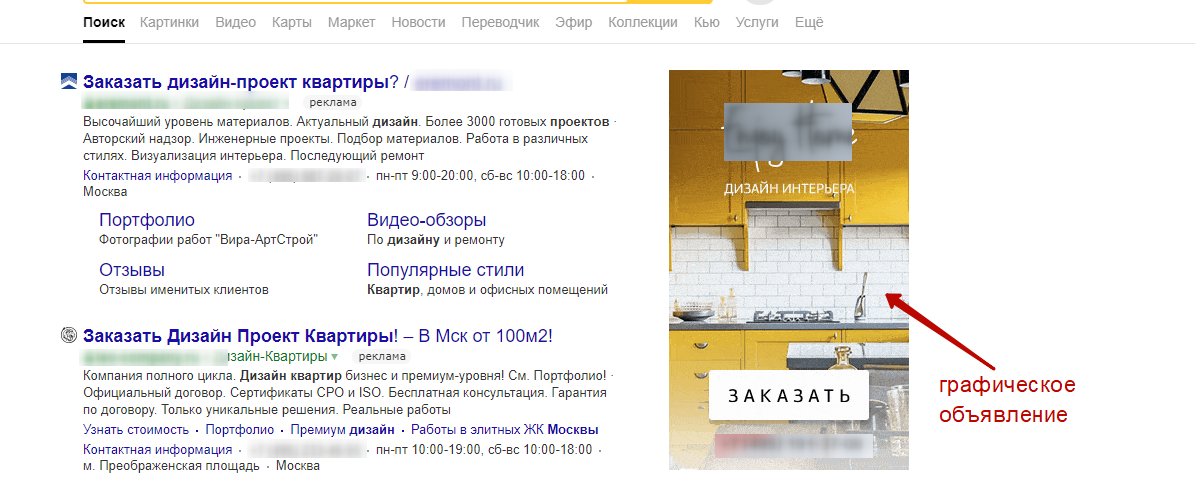 Гафические объявления Яндекса