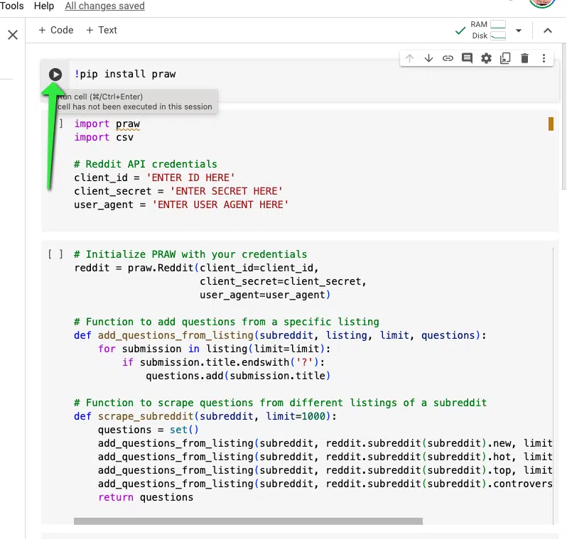 Загрузка сабреддитов
