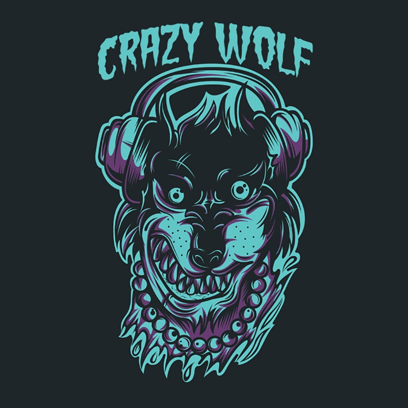 T-shirt Crazy Wolf