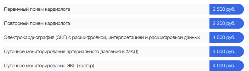 Пример медицинского сайта