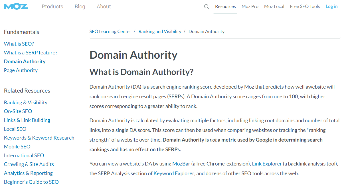 Как Domain Authority сайта связан с линбилдингом