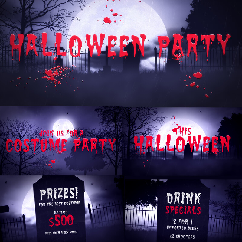 Заставка After Effects Halloween Party