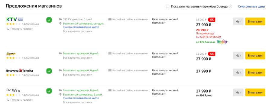 Яндекс.Маркет перезапустил услугу «Рекомендованные магазины»