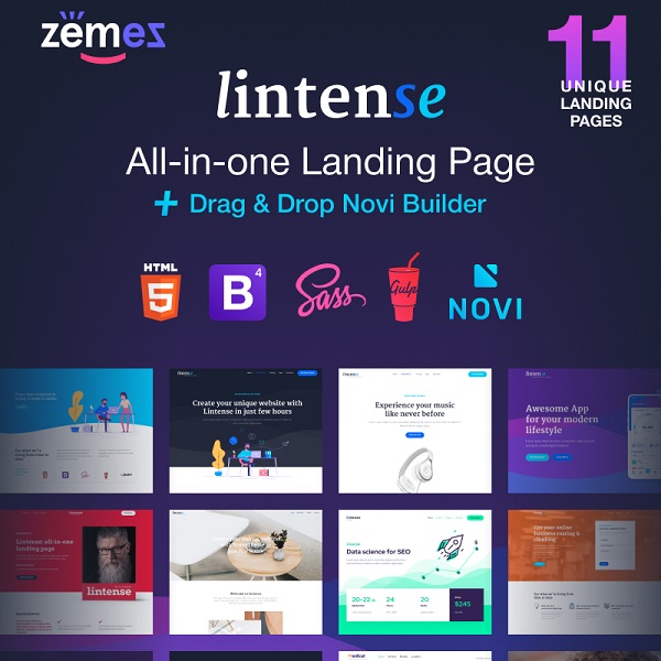 шаблон посадочной страницы Lintense All in One шаблон посадочной страницы Lintense All in One