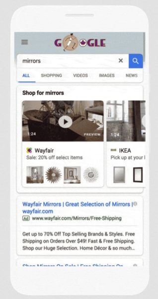 Google Ads представил два рекламных формата для брендов и ретейлеров