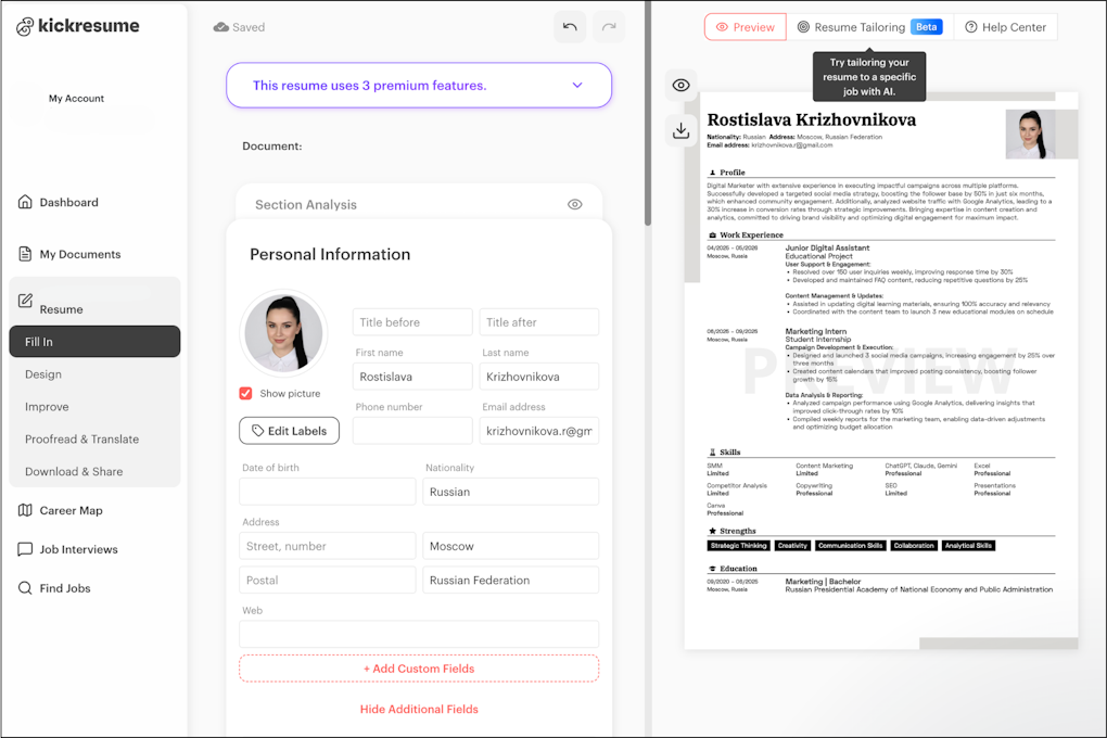 Kickresume.com