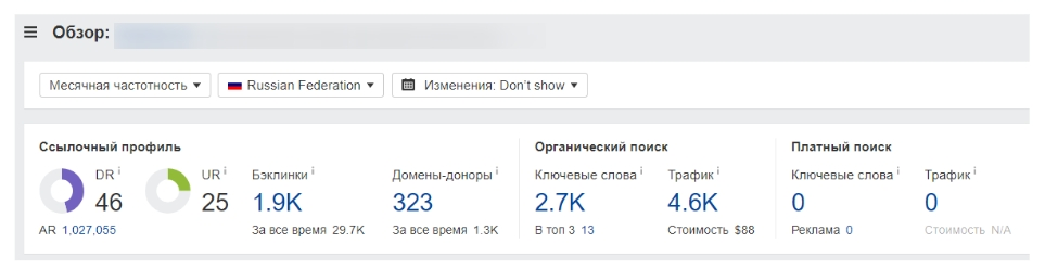 параметры проверки сайта