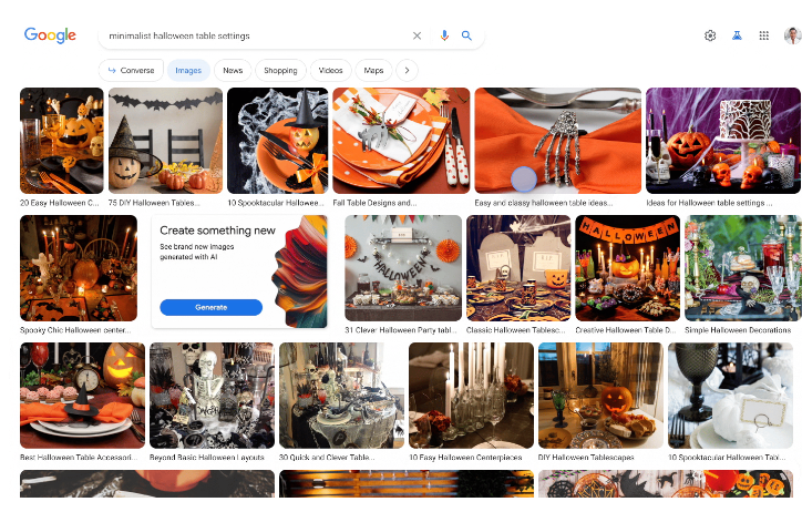Поиск Google научился генерировать картинки
