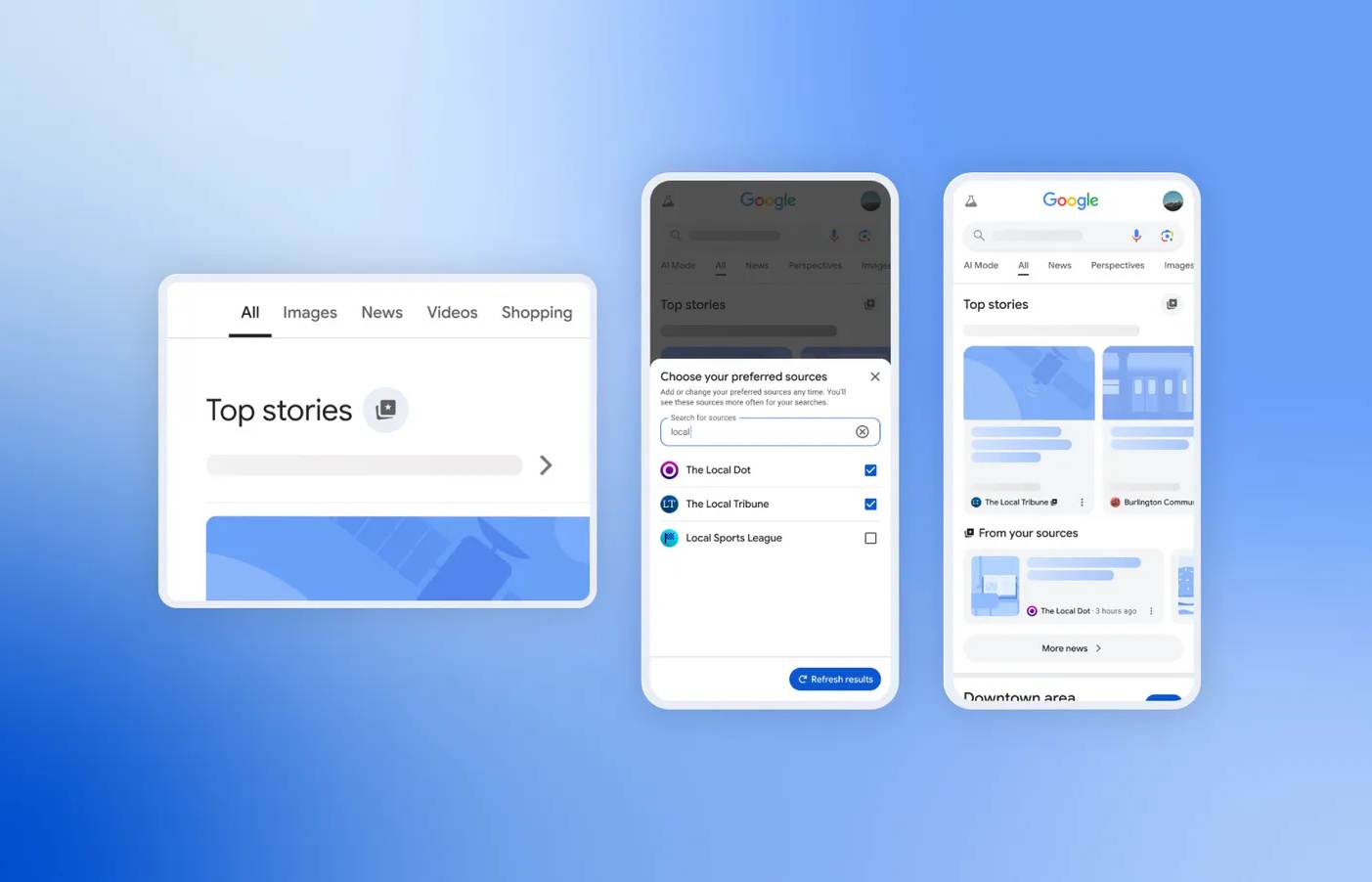 Google позволит настраивать новостные источники под свои интересы