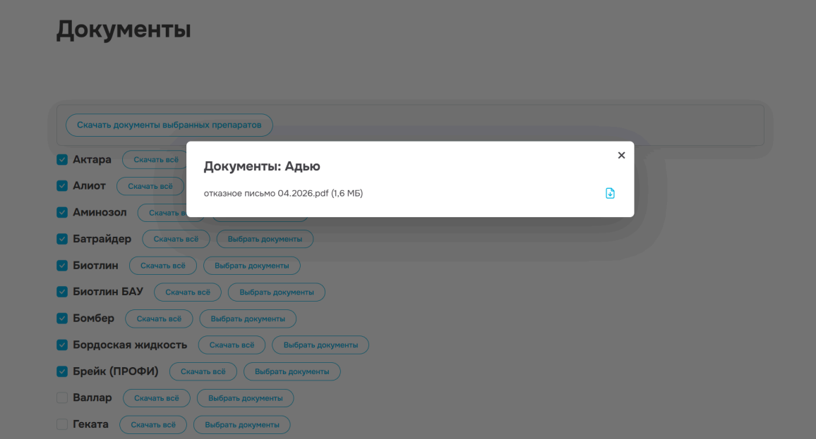 Раздел на сайте "Документы" Раздел на сайте "Документы"