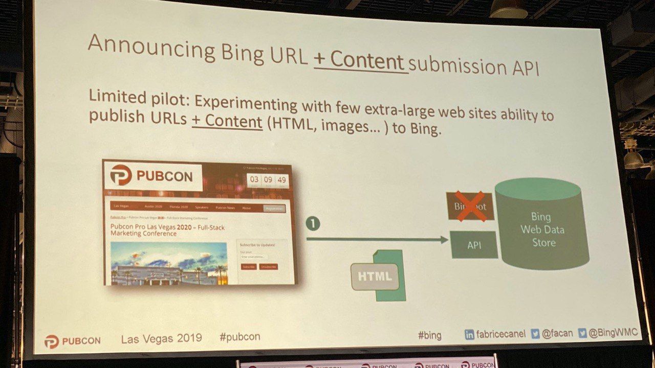 Bing запустил тестирование функции, которая позволяет владельцам сайтов отправлять контент страниц напрямую поисковой системе