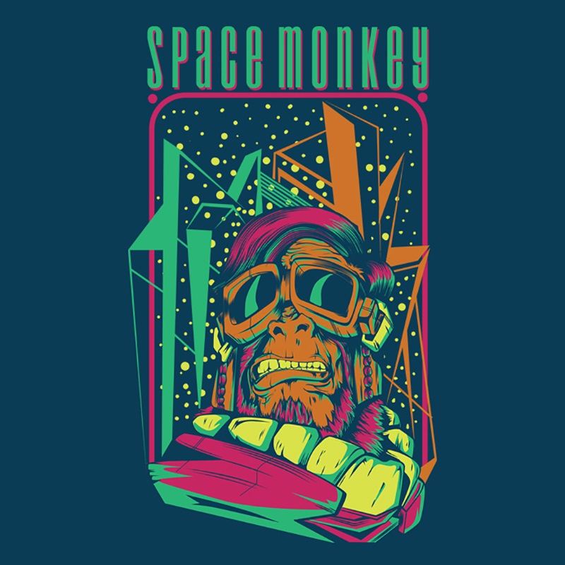 T-shirt Space Monkey