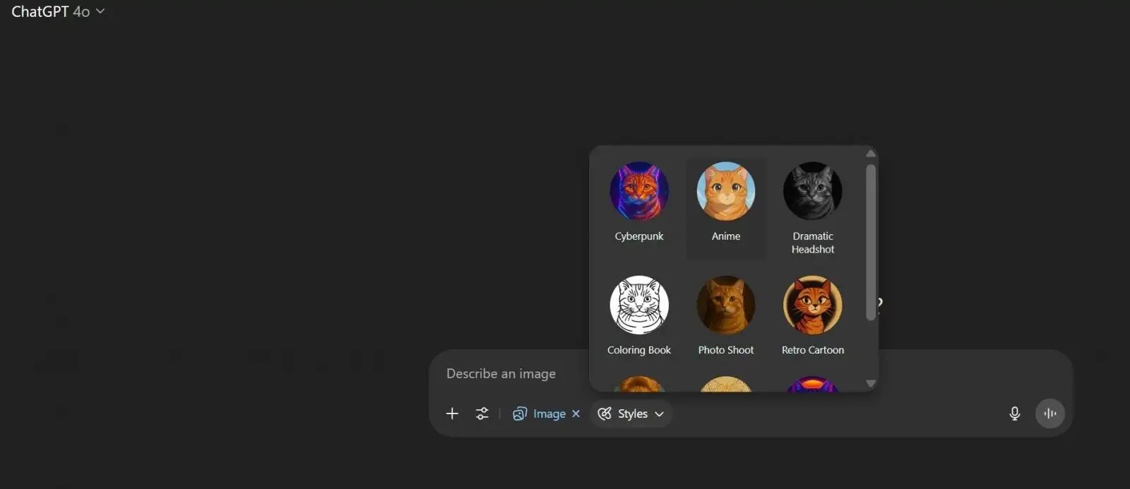 Готовые стили для изображений в ChatGPT