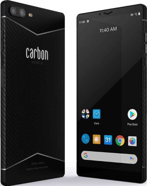 Компания Carbon Mobile представила первый в мире смартфон, корпус которого изготовлен с применением углеводородного волокна
