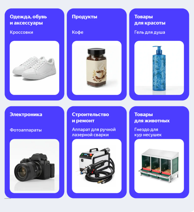 Популярные товары по категориям