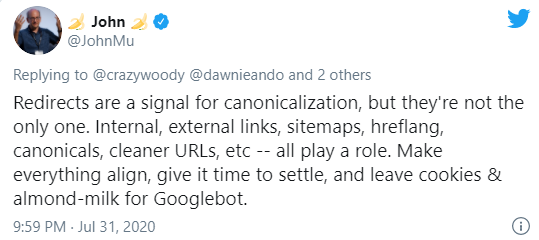 Какие сигналы Google использует для каноникализации