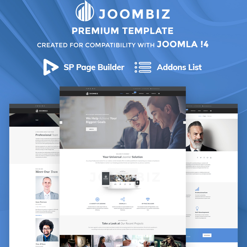 Joombiz – Elegant Business Company Joomla Template