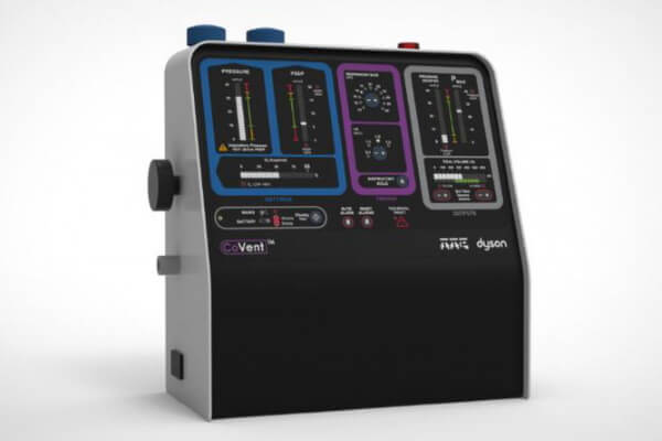 Британская компания-изготовитель бытовых электроприборов Dyson разработала аппарат для искусственной вентиляции лёгких CoVent